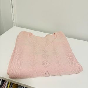 Brand New Pink 100% Wool Sweater - Fits like S/M